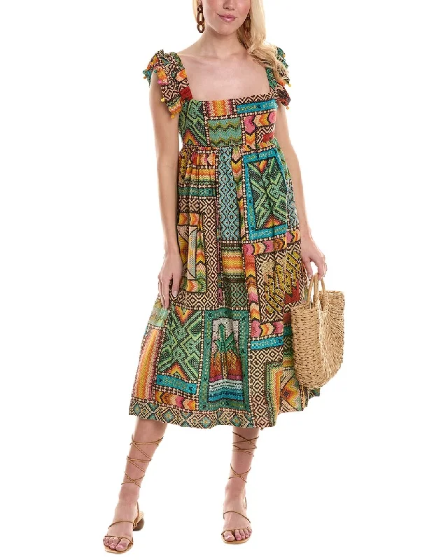 FARM Rio Fresh Forest Scarf Mini Dress