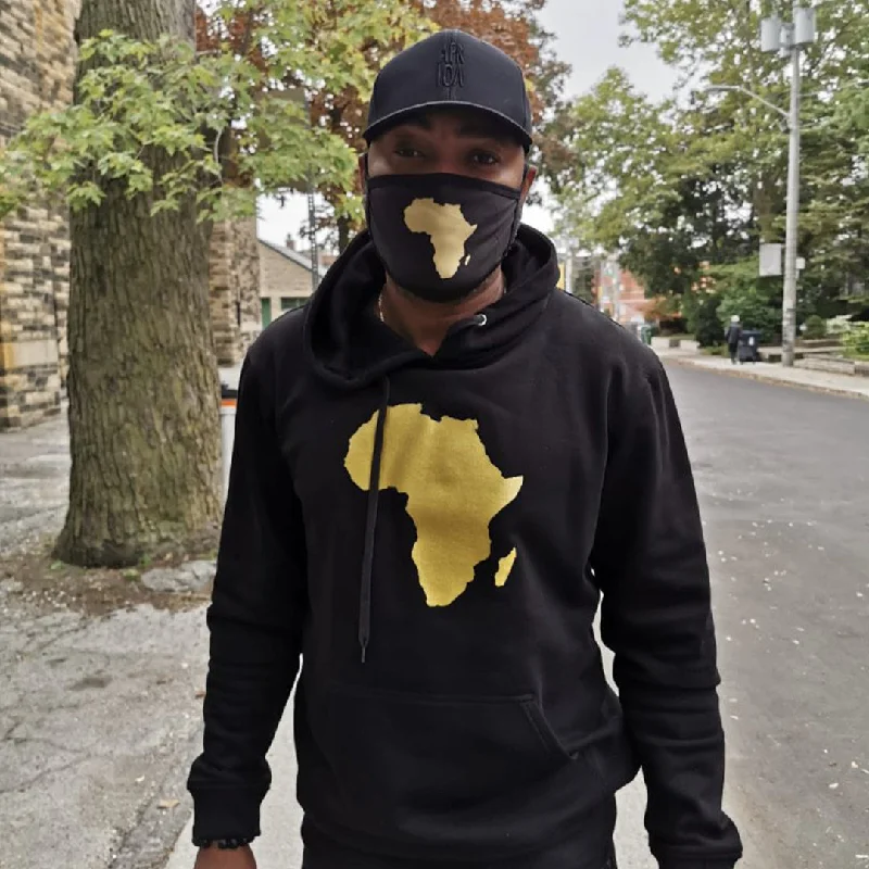 Africa Gold Map Hoodie