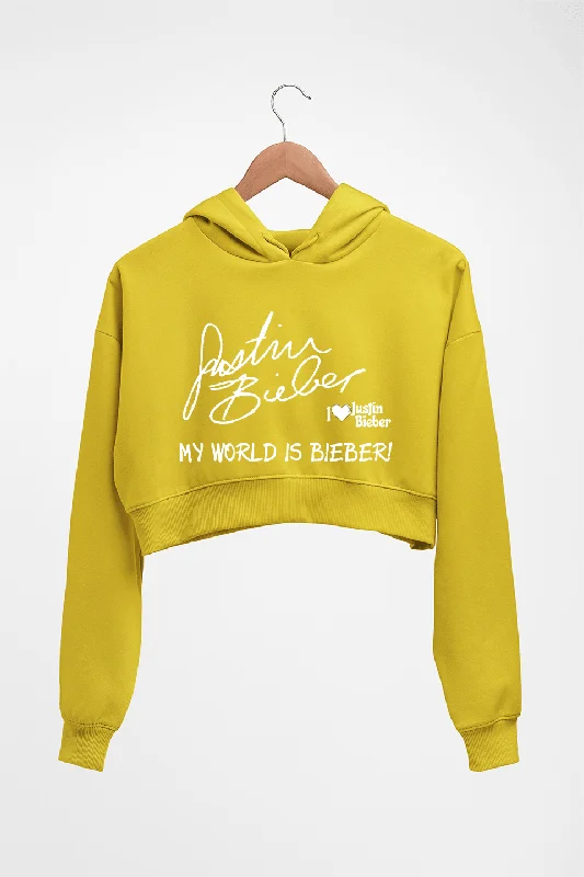 Justin Bieber Crop HOODIE FOR WOMEN