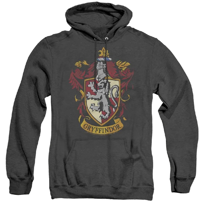 Harry Potter Gryffindor Crest - Heather Pullover Hoodie Box Sleeve Comfort