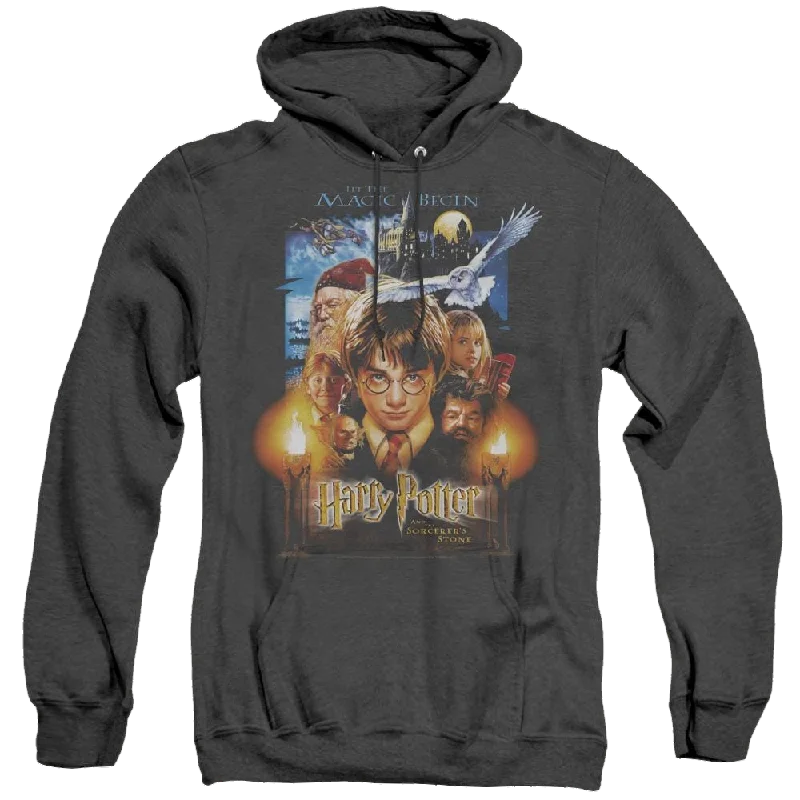 Harry Potter Movie Poster - Heather Pullover Hoodie Boyleg Sleeve Pullover