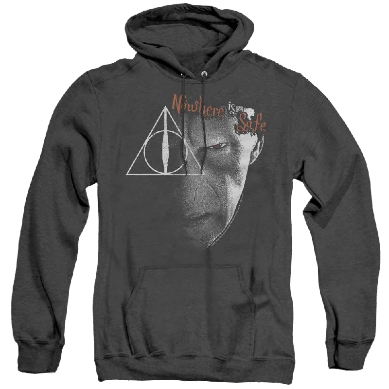 Harry Potter Nowhere Is Safe - Heather Pullover Hoodie Slouchy Comfort Pullover