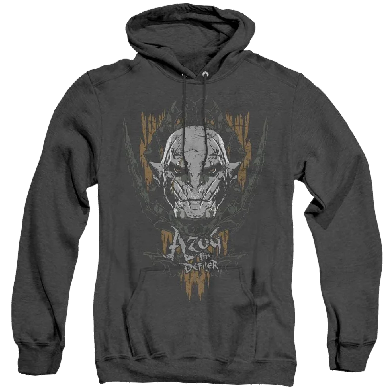 Hobbit Movie Trilogy, The Azog - Heather Pullover Hoodie One Shoulder Top