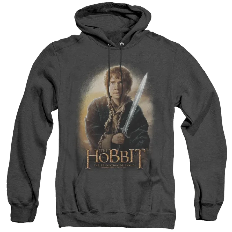 Hobbit Movie Trilogy, The Bilbo And Sting - Heather Pullover Hoodie Ruffle Sleeve Feminine