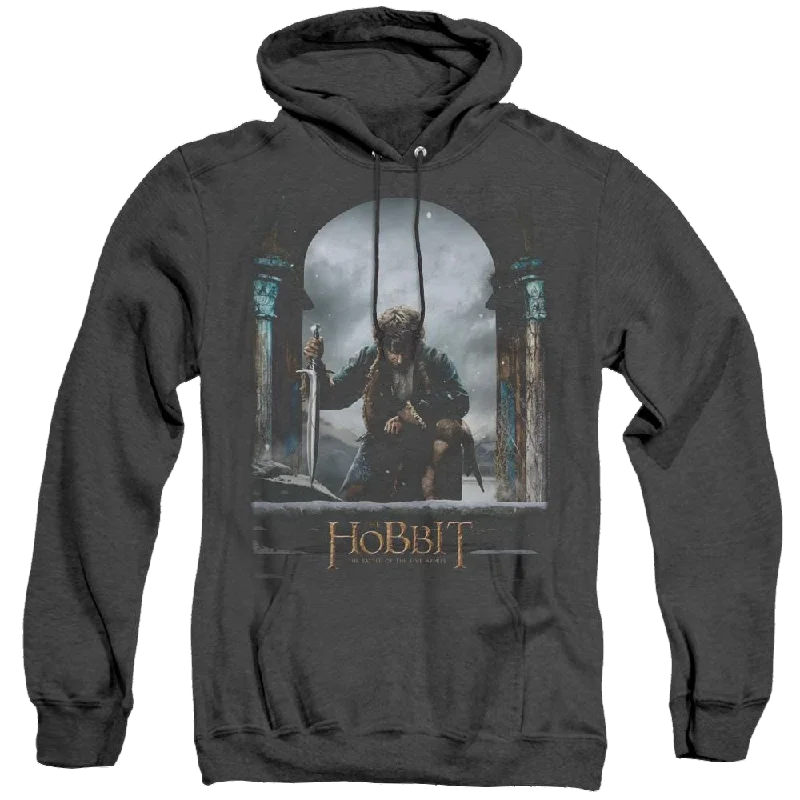 Hobbit Movie Trilogy, The Bilbo Poster - Heather Pullover Hoodie dolman Sleeve Top