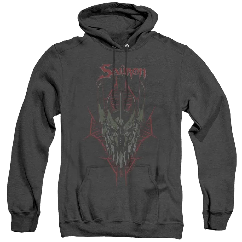 Hobbit Movie Trilogy, The Evils Helm - Heather Pullover Hoodie Lantern Sleeve Elegant