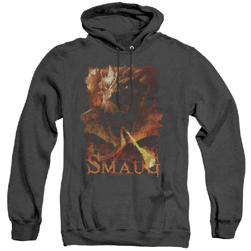 Hobbit Movie Trilogy, The Smolder - Heather Pullover Hoodie Leg Sleeve Comfort