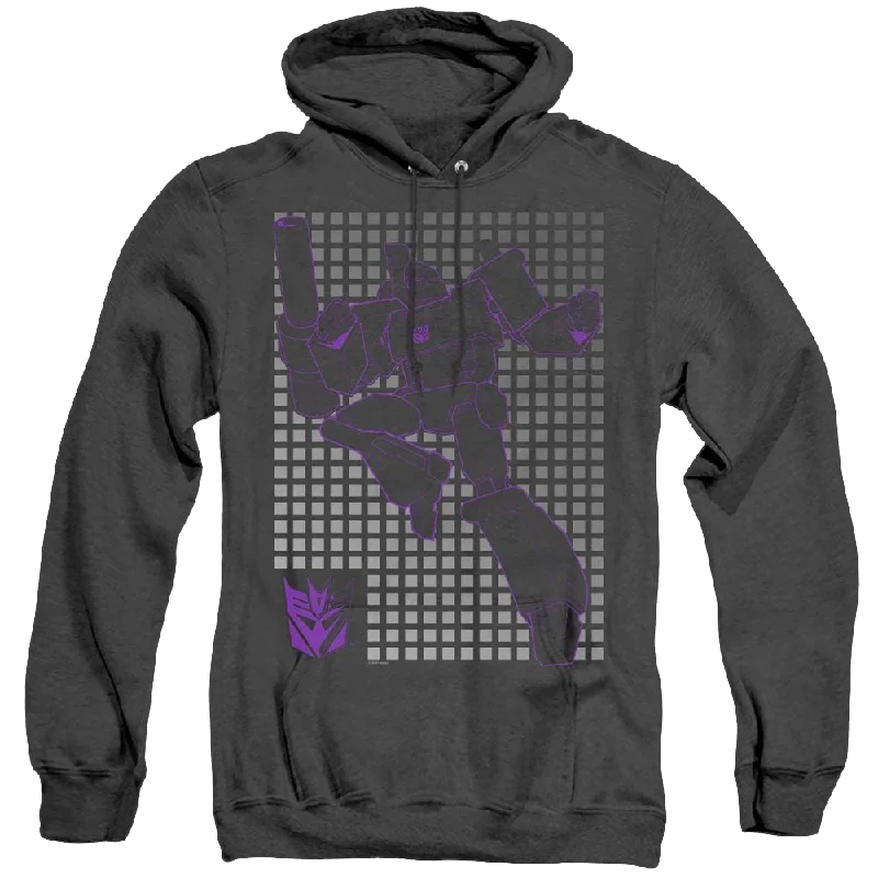 Transformers Megatron Grid - Heather Pullover Hoodie