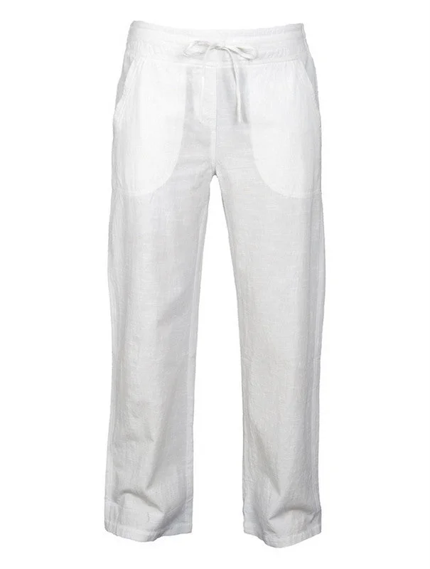 NOMADS Fairtrade Loose Leg Womens Cotton Drawstring Trouser (was £39.99) Trousers Summer Linen